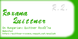 roxana quittner business card